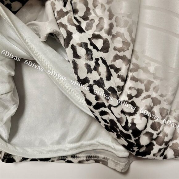 𝅺MICHAEL Tyler  Cream Color Printed Skirt Sizes S, M, XXL - Picture 4 of 16